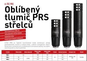 Tlumič A-TEC, PRS 3 modulový, do ráže .30" (7,62mm) na závit M18x1mm