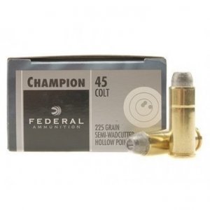 Náboj kulový Federal, Champion, .45 Colt, 225GR (14,5g), Semi WC HP