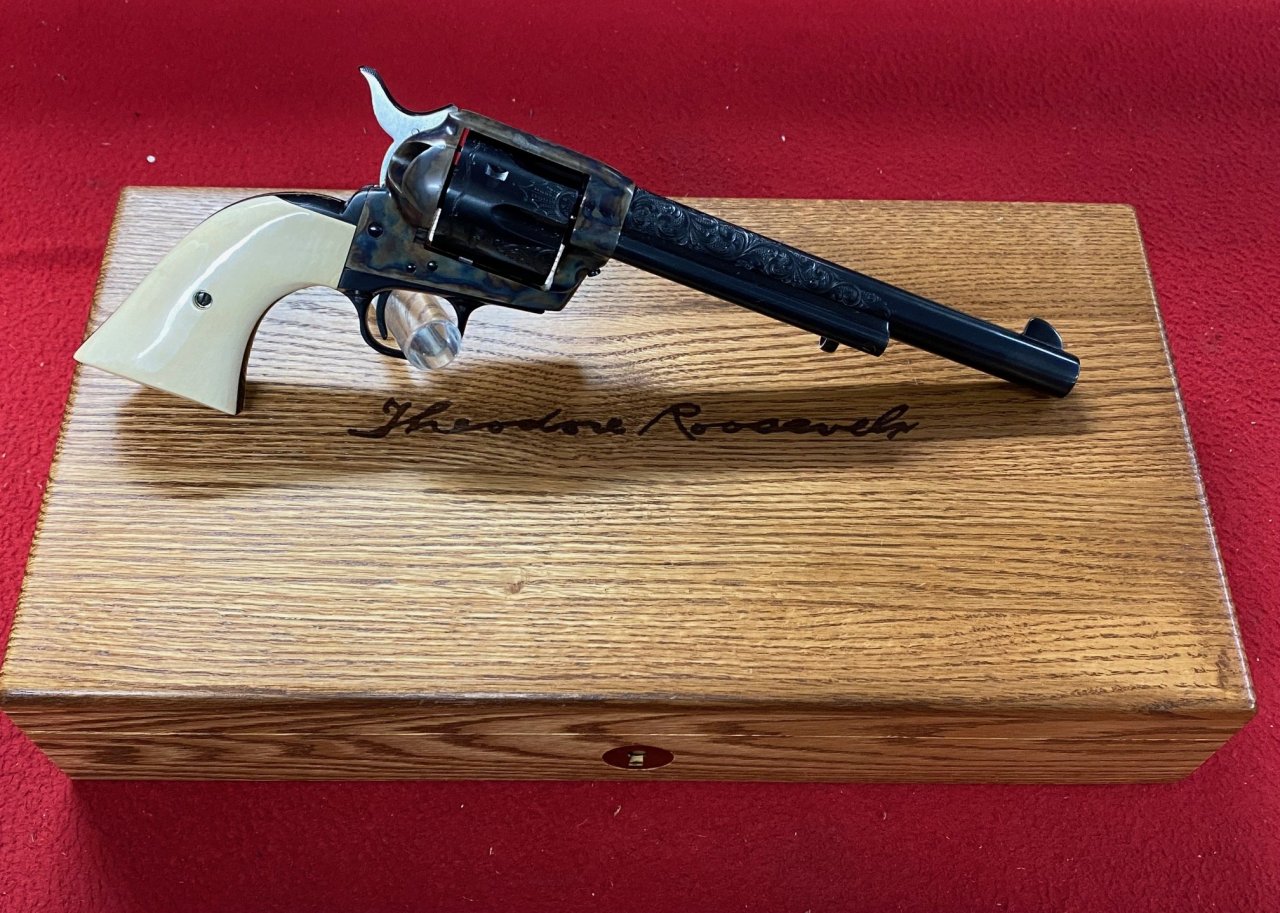 Revolver Colt Model Saa Theodore Roosevelt Commemorative Ráže 44 40 Wcf Proarmscz 3087