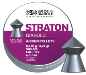 Diabolka JSB Match, Straton, 177"/ 4,5mm, 8,26GR (0,535g), balení 500ks
