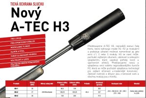 Tlumič A-TEC, model H3, 3 modulový, pro ráže do .458" (11,5mm), na závit M18x1mm
