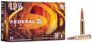 Náboj kulový Federal, Fusion, 6,5x55SE, 156GR (10,1g), Fusion SP