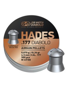 Diabolka JSB Match, HADES, .177"/ 4,5mm, 10,34GR (0,670g), balení 500ks