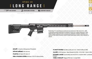 Puška sam. Stag Arms, Mod: STAG 10 Long Range, Ráže: 6,5mm CRM, hl.: 24", černá