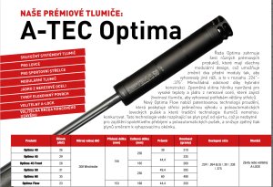 Tlumič A-TEC, model OPTIMA 60, modulový, pro ráže do .338" (8,5mm), na závit 18x1