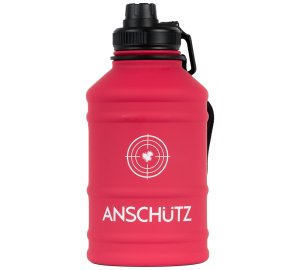 Láhev na pití Anschutz, objem 2,2l, z nerez oceli s logem APR, červená FireRed