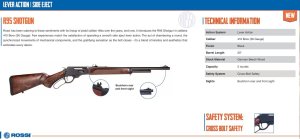 Brokovnice opak. Rossi, Mod: R95 Shotgun, Ráže: .410"x63,5mm, hl: 20" (508mm) 5 ran, černá