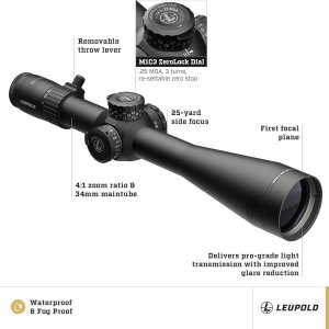 Puškohled Leupold, MARK 4HD, 8-32x56mm, FFP PR2-Mil, ZL, tubus 34mm, černý