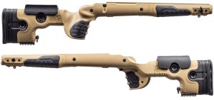 Pažba GRS Riflestocks, Bifrost, pro pušky Tikka T3/T3X LEFT HAND, hnědá